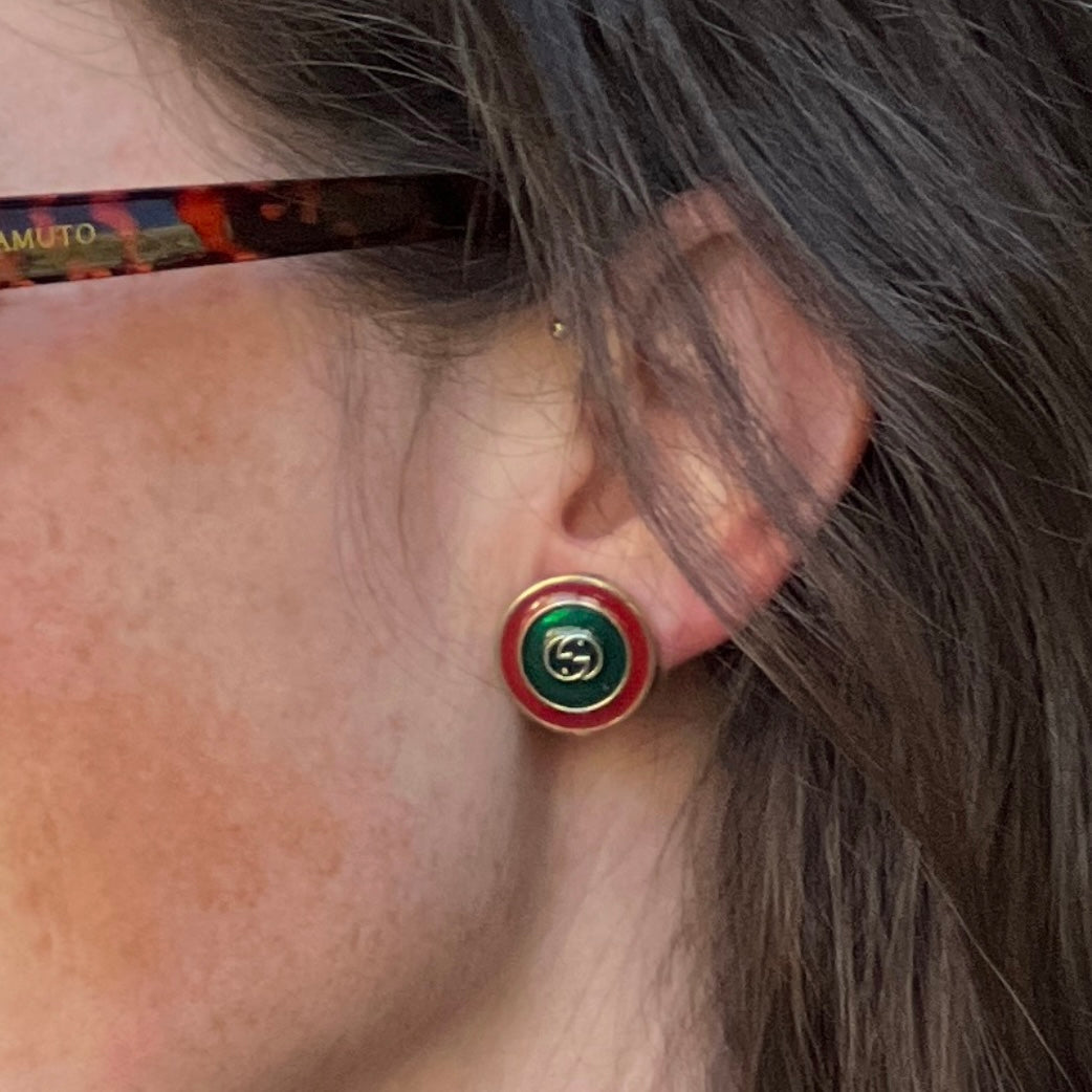 Gucci Button Earrings