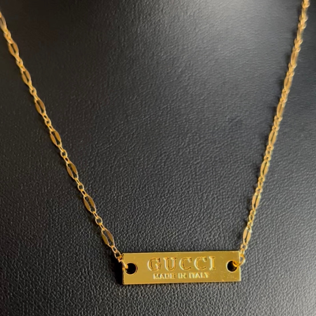 Gucci Made in Italy Tag Necklace