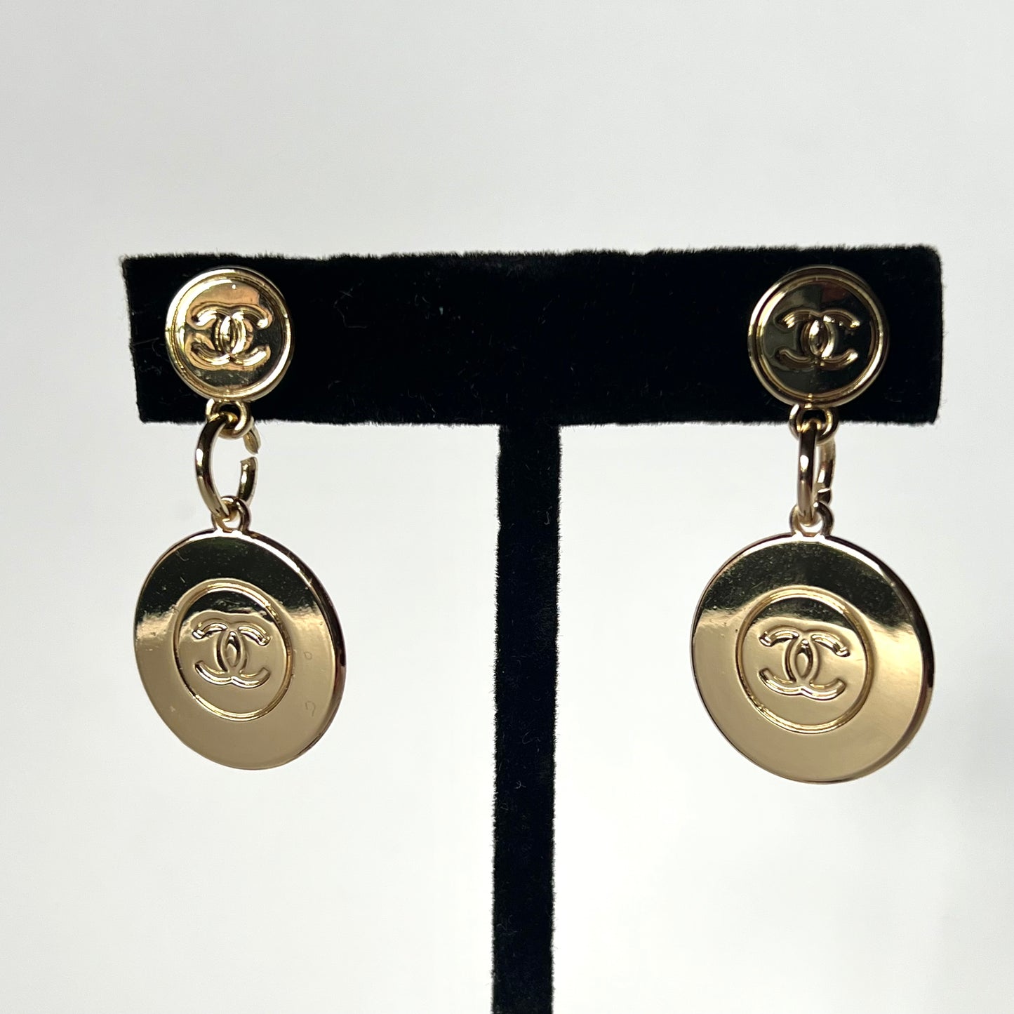 Chanel Zipper-Pull Earrings