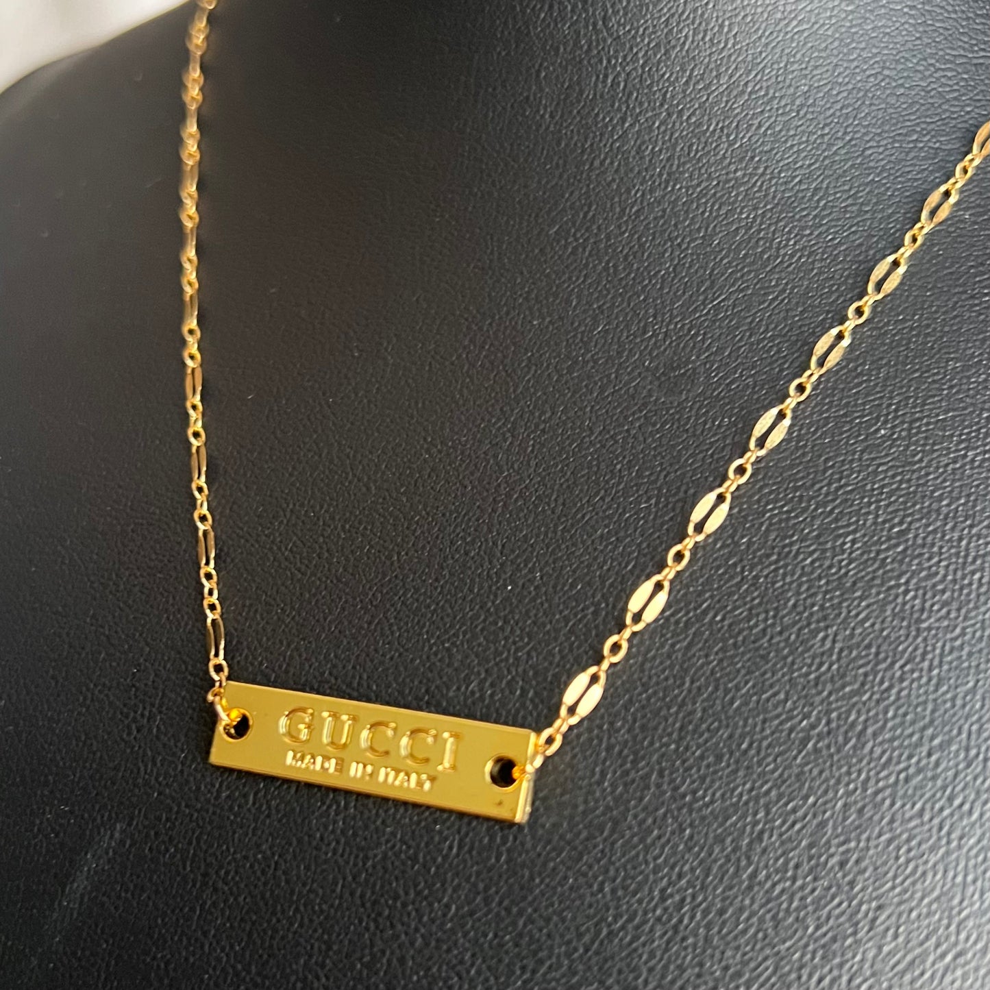 Gucci Made in Italy Tag Necklace