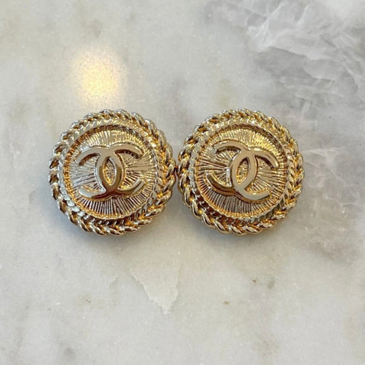 Special Request Order Chanel Button Earrings
