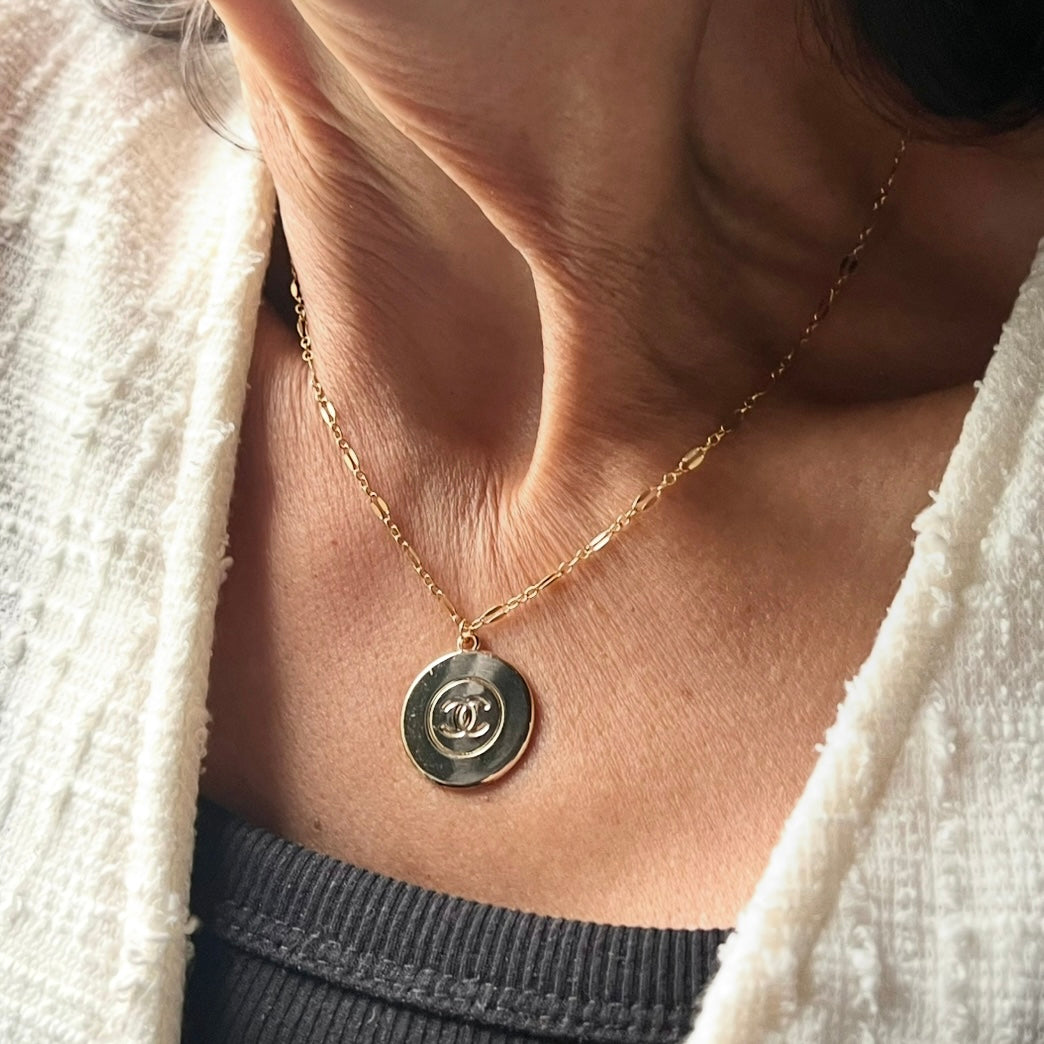 Chanel Zipper-Pull Necklace