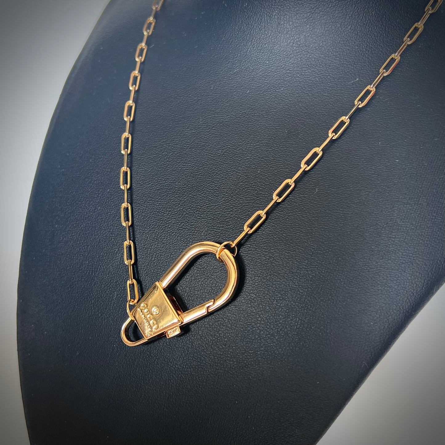 Repurposed Gucci Clip Necklace