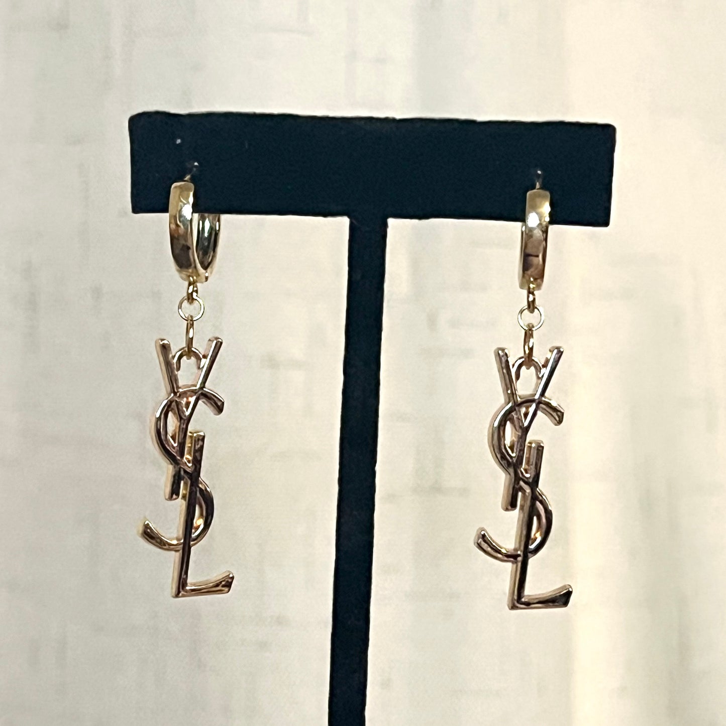 Repurposed YSL Zipper-Pull Earrings