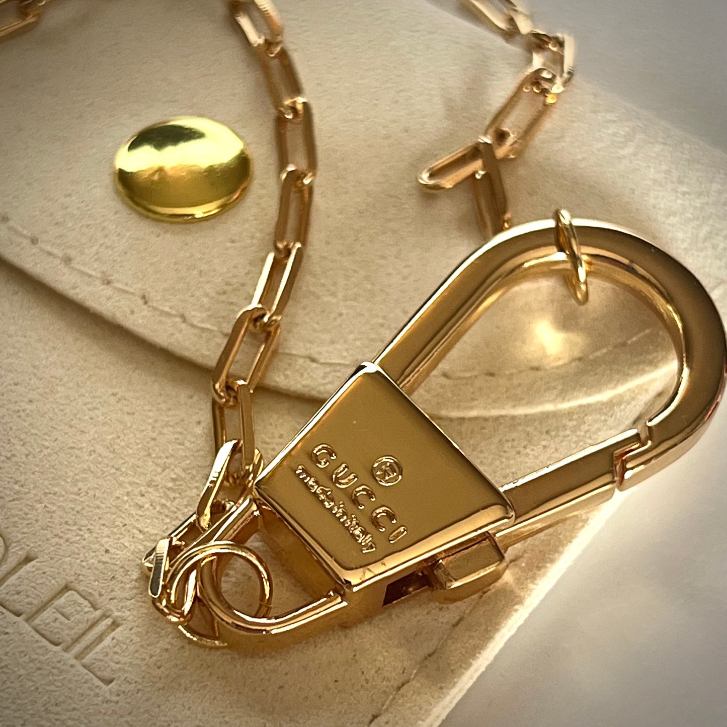 Repurposed Gucci Clip Necklace
