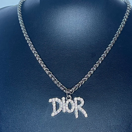 Repurposed Dior Charm Necklace
