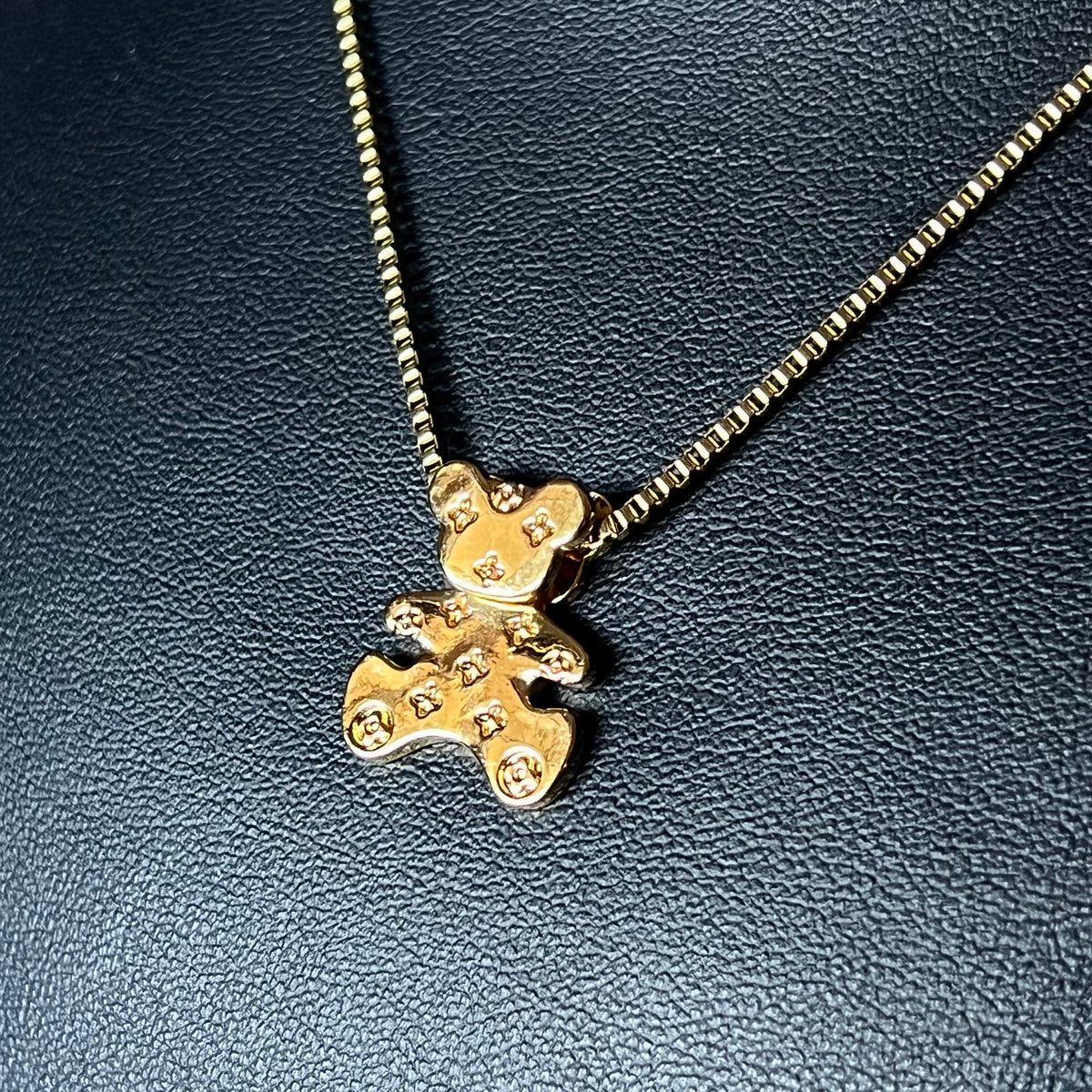 Repurposed Louis Vuitton Bear Necklace