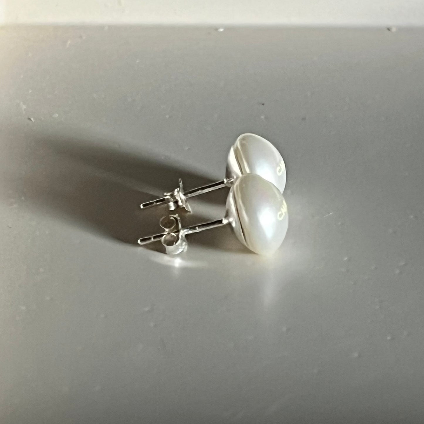 Chanel button Earrings