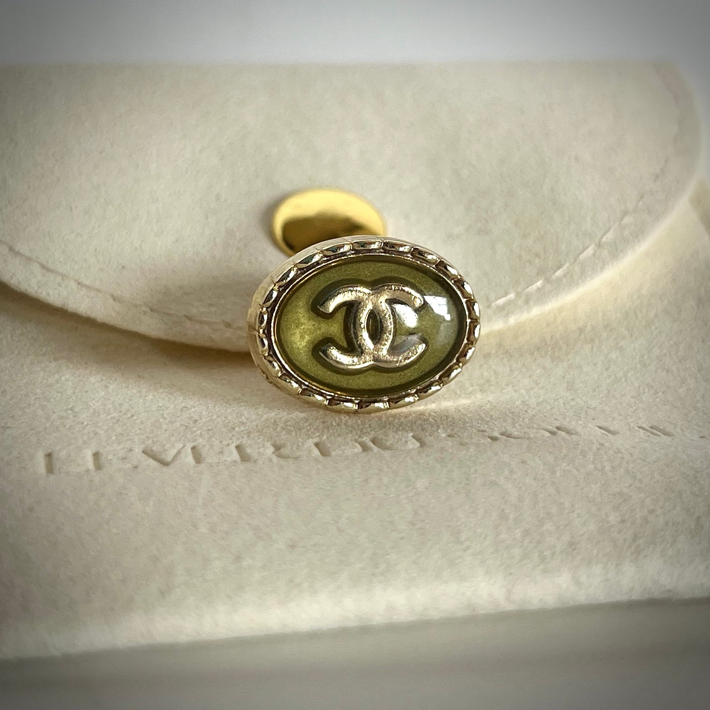 Repurposed Chanel Button Pin