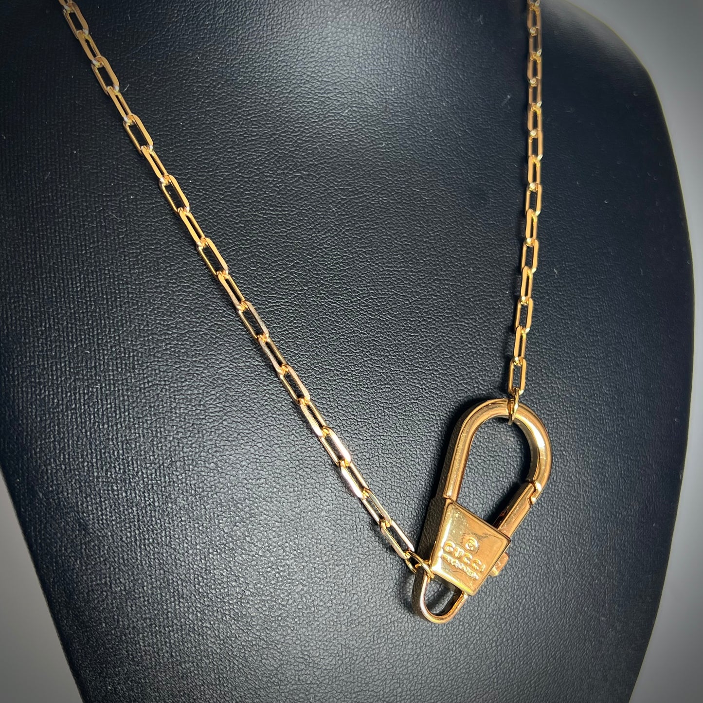 Repurposed Gucci Clip Necklace