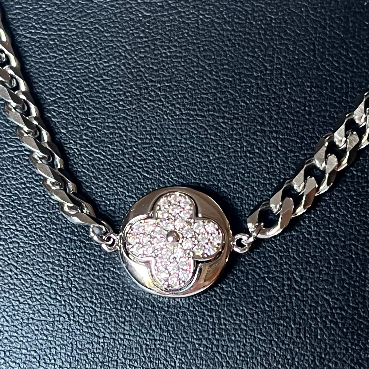 Repurposed Louis Vuitton Monogram Flower Necklace