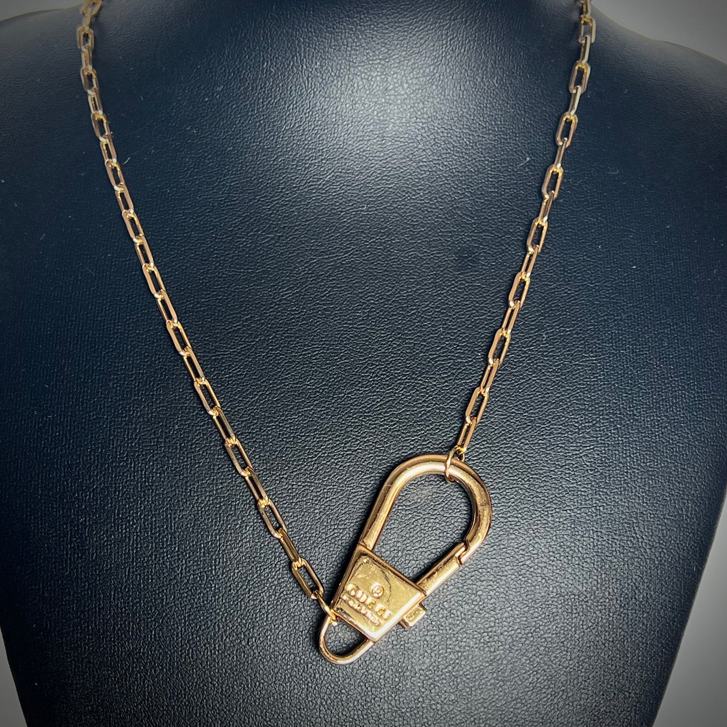 Repurposed Gucci Clip Necklace