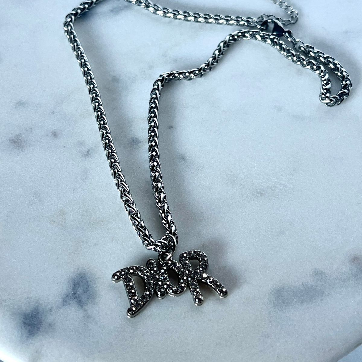 Repurposed Dior Charm Necklace