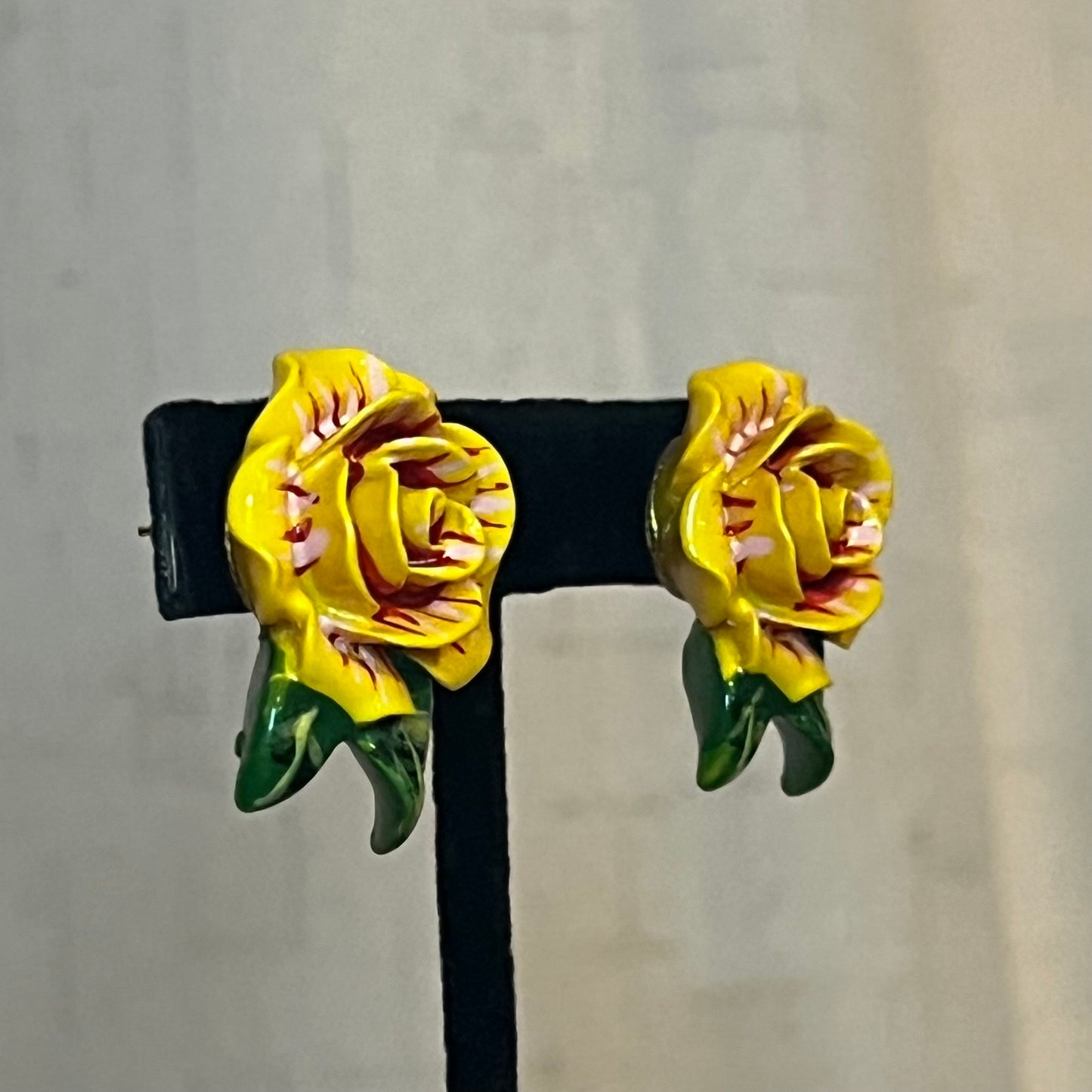 Repurposed Dolce & Gabbana Button Earrings
