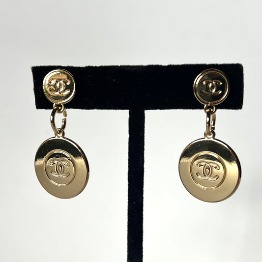 Chanel Zipper-Pull Earrings
