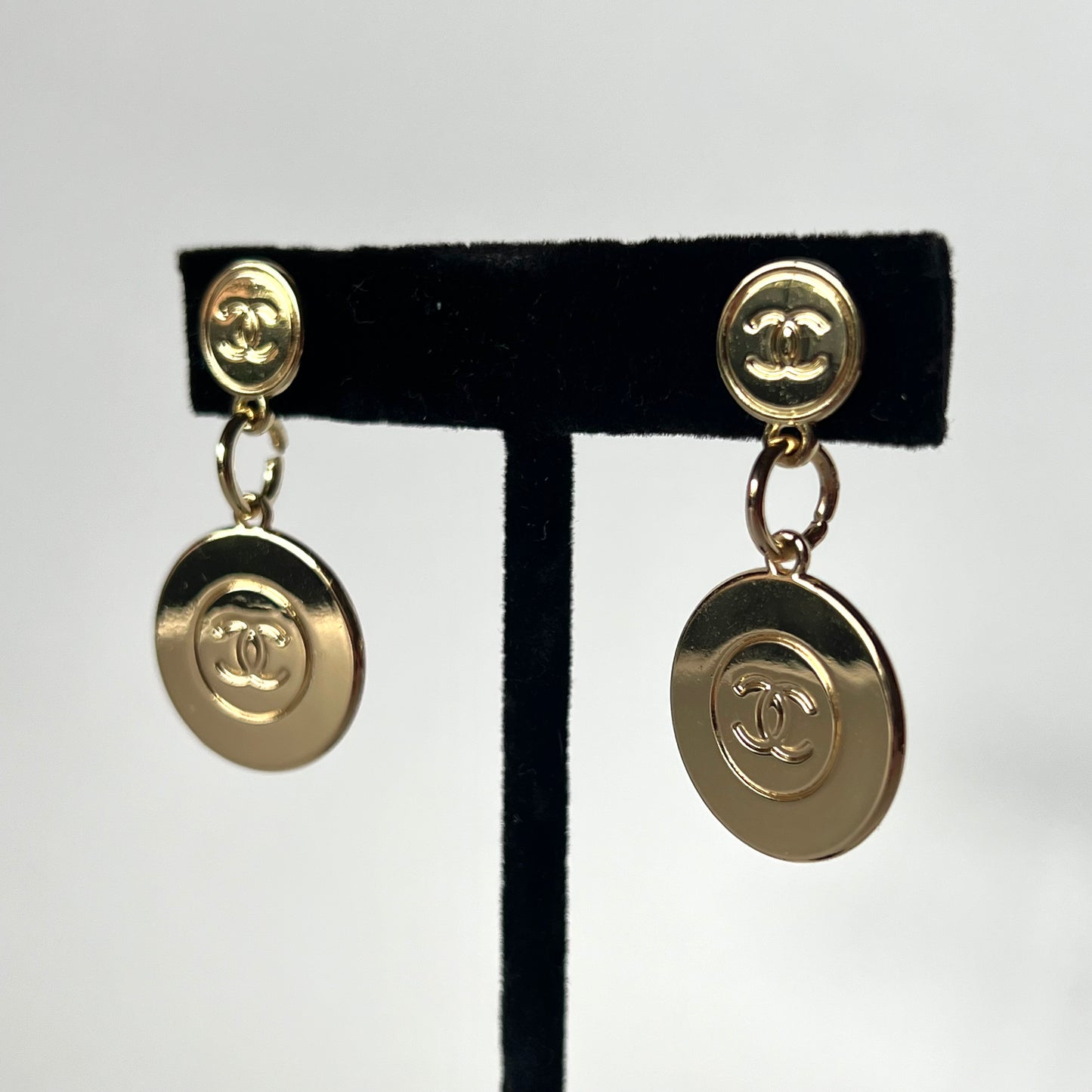 Chanel Zipper-Pull Earrings