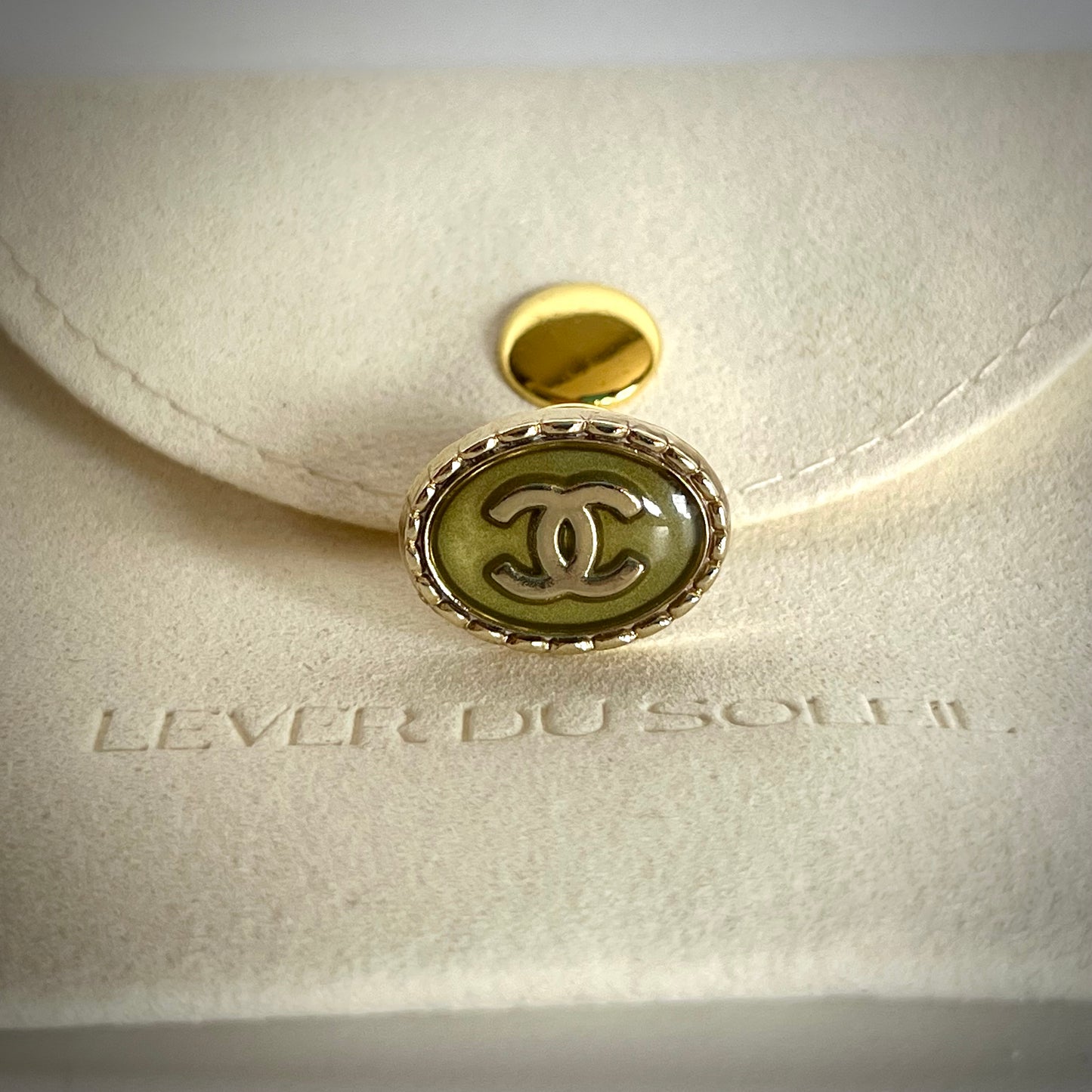 Repurposed Chanel Button Pin