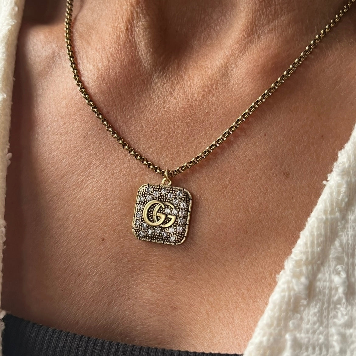 Gucci Zipper-Pull Charm Necklace